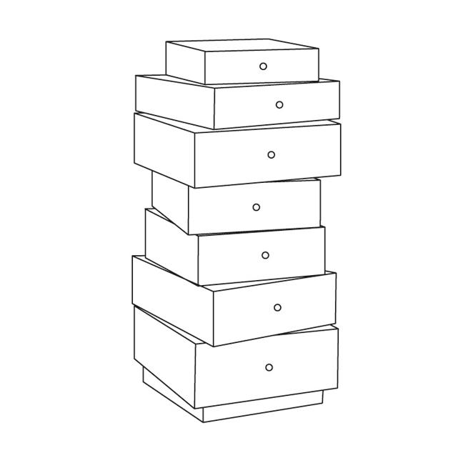 Stack of drawers